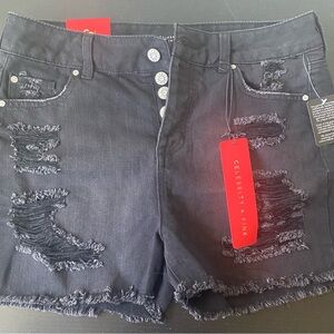 NWT black CELEBRITY PINK Jean Shorts